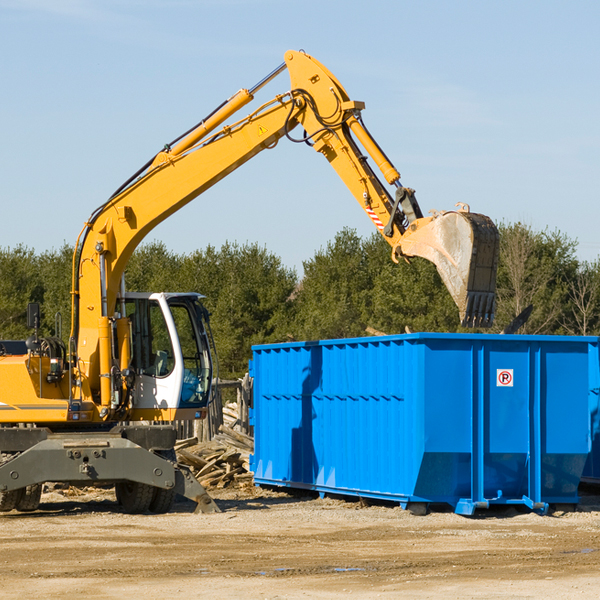 can i pay for a residential dumpster rental online in Irons